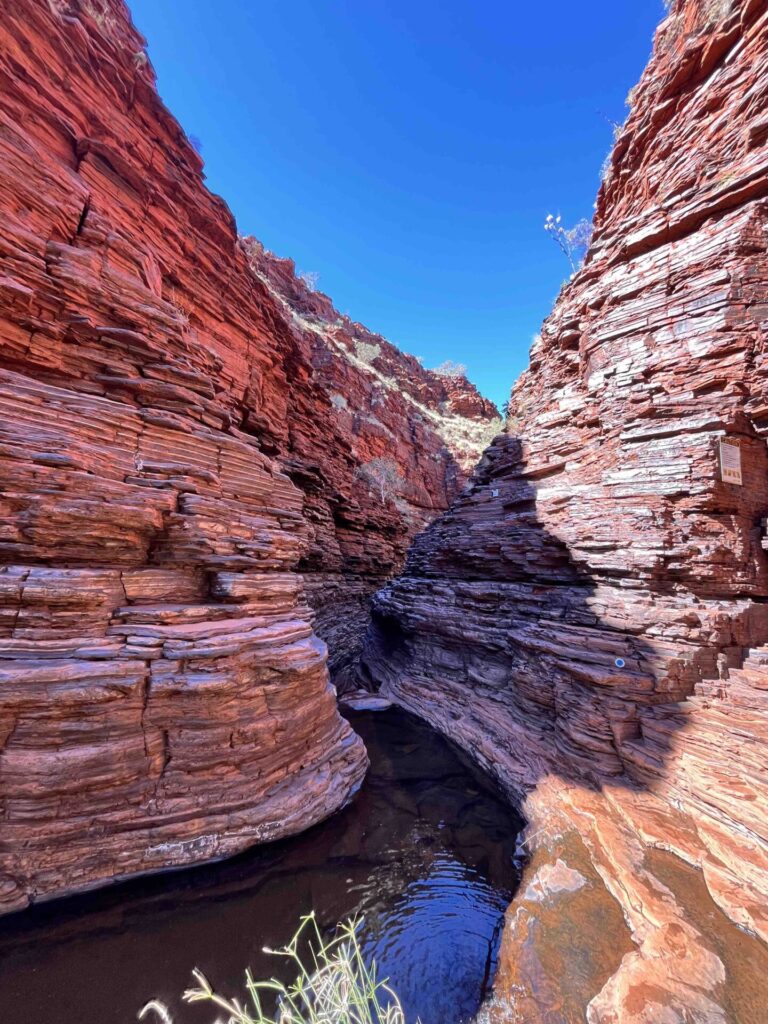 Hancock Gorge Karijini National Park, best gorges in Karijini, Kermits Pool